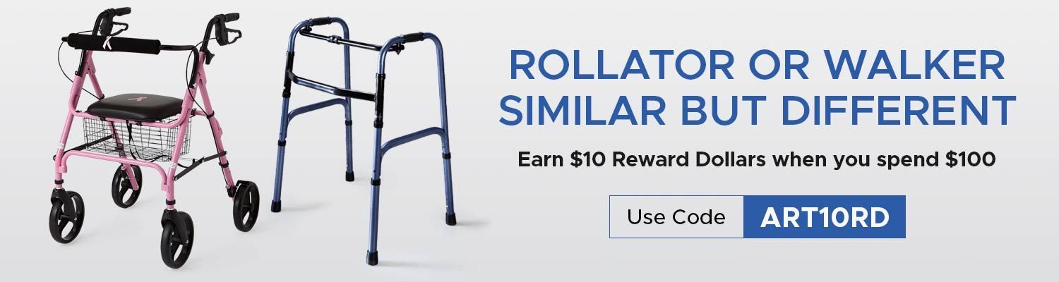 Rollator or Walker: Similar but Different