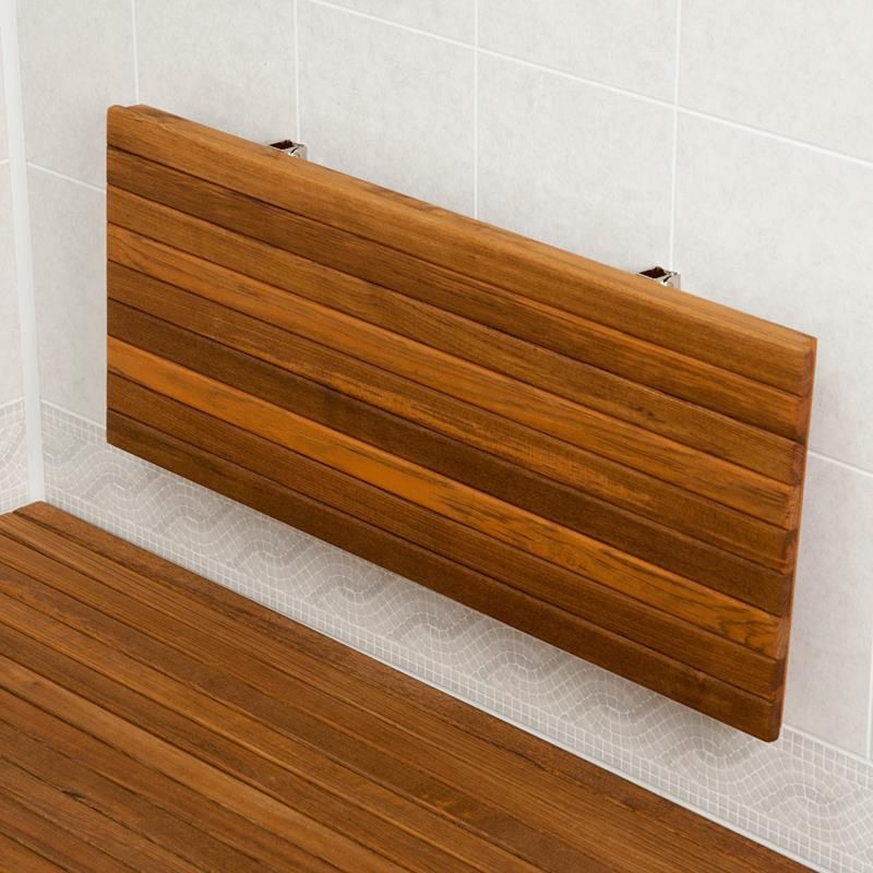 Fold down shower bench teak outlet