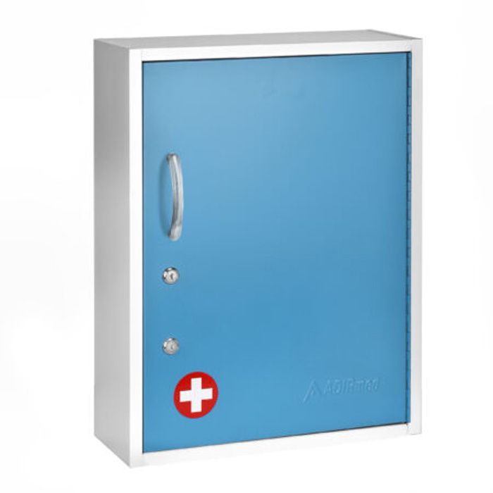 AdirMed Medicine Cabinet with Pull-Out Shelf & Document Pocket