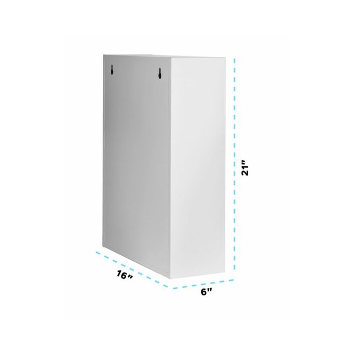 AdirMed Medicine Cabinet with Pull-Out Shelf & Document Pocket