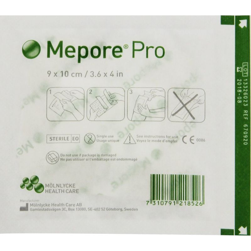 MEPORE ADHEIVE FABRIC DREING 9 X 15 CM QUALITY MOLNLYCKE BRAND ONE