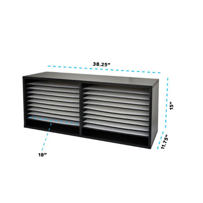 デカたろうページ Ordermade AdirOffice Extra Wide Wood Construction Paper Organizer