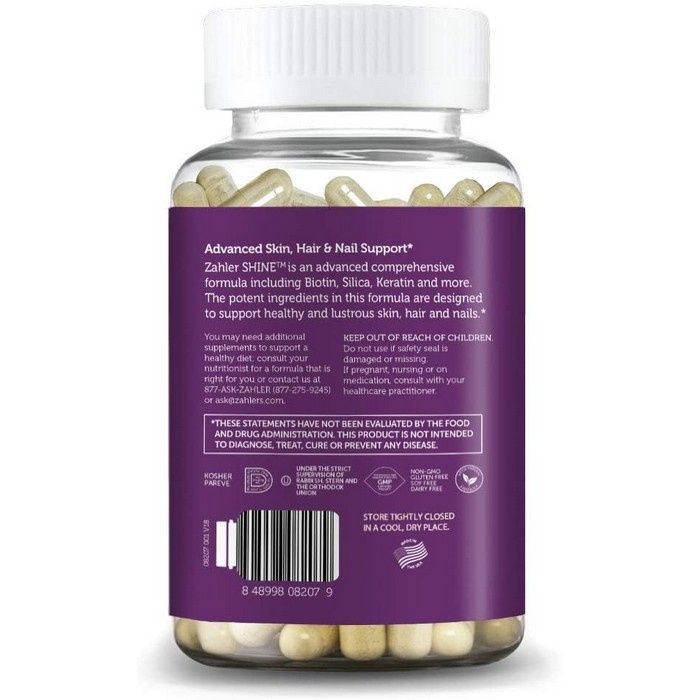Zahler Shine Skin, Hair and Nail Support Supplement