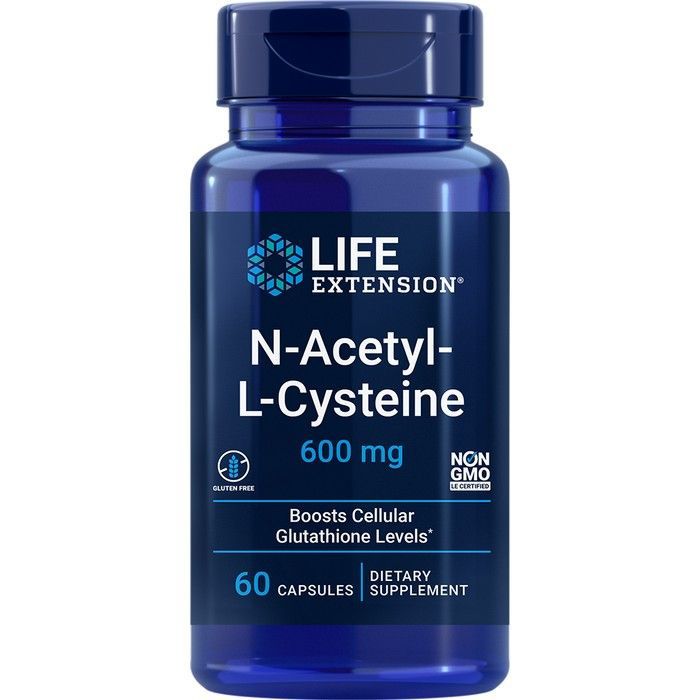 Life Extension N-Acetyl-L-Cysteine 600mg - 60 Capsules