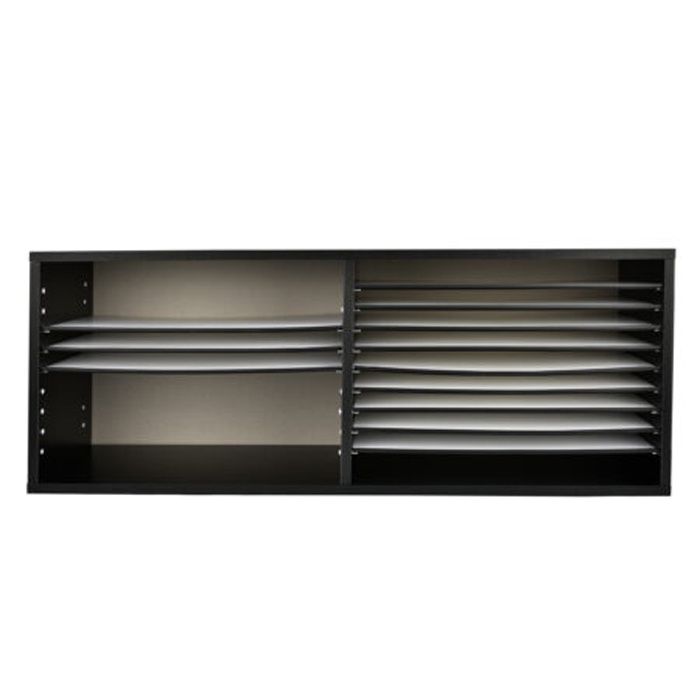AdirOffice Extra Wide Wood Construction Paper Organizer