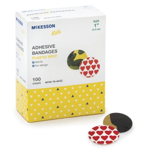 McKesson Kids Adhesive Bandages - Assorted Fun Prints, 3/4 X 3 Inches, 100 Count Sterile Bandages