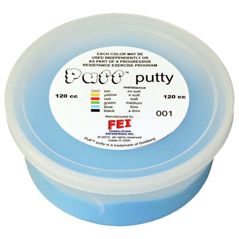 Puff LiTE Exercise Putty - 6 piece set - 120cc - 1 of each Puff LiTE Exercise Putty - 6 piece set - 120cc - 1 of each