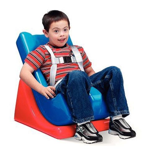 Tumble Forms Floor Sitter - Seat and Wedge - medium - blue Tumble Forms Floor Sitter - Seat and Wedge - medium - blue