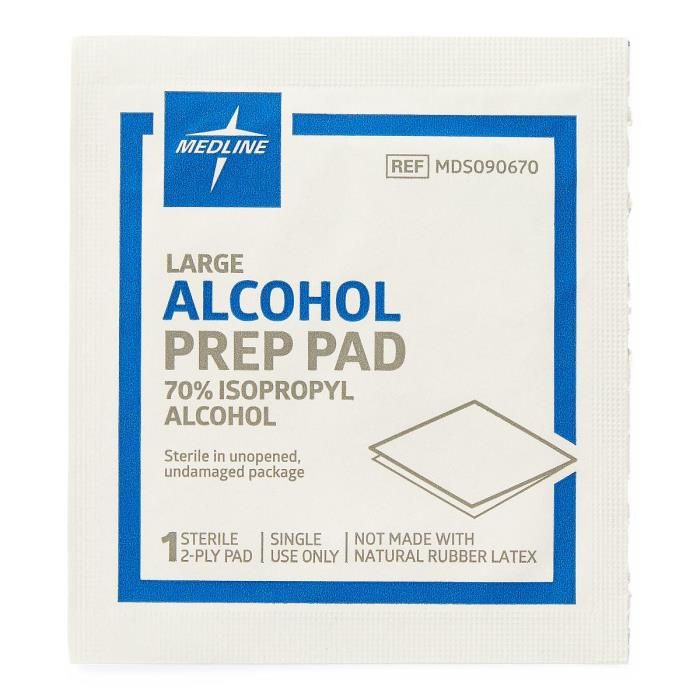 Buy Medline Alcohol Prep Pads Sterile 2 Ply Thickness HPFY