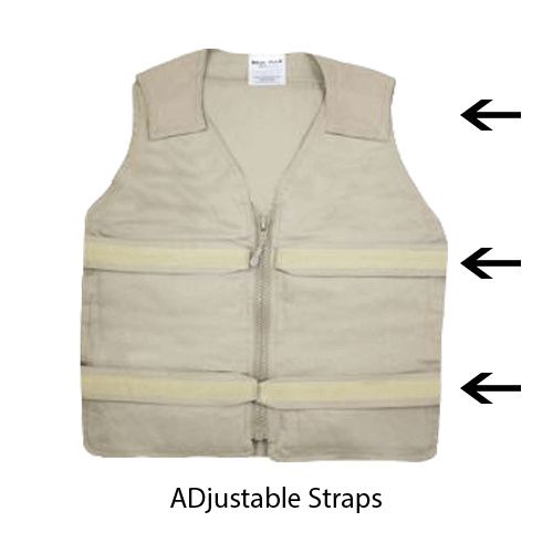 【KOOLOSET】Runner Zipper Nylon Vest Buy Polar Cool58 Phase Change Adjustable Zipper Cooling Vest