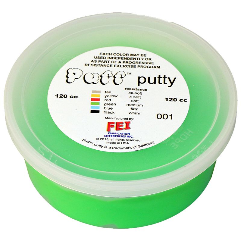 Puff LiTE Exercise Putty - medium - green - 120cc Puff LiTE Exercise Putty - medium - green - 120cc