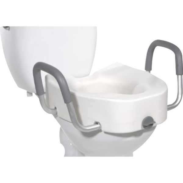 Graham Field Locking Raised Toilet Seat With Removable Armrests Graham Field Locking Raised Toilet Seat With Removable Armrests