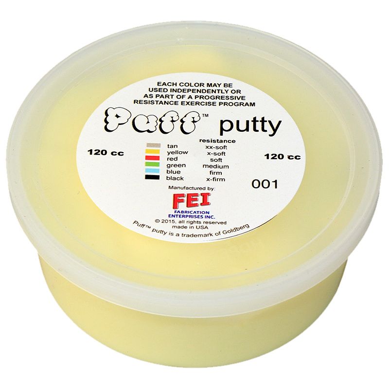 Puff LiTE Exercise Putty - 6 piece set - 120cc - 1 of each Puff LiTE Exercise Putty - 6 piece set - 120cc - 1 of each