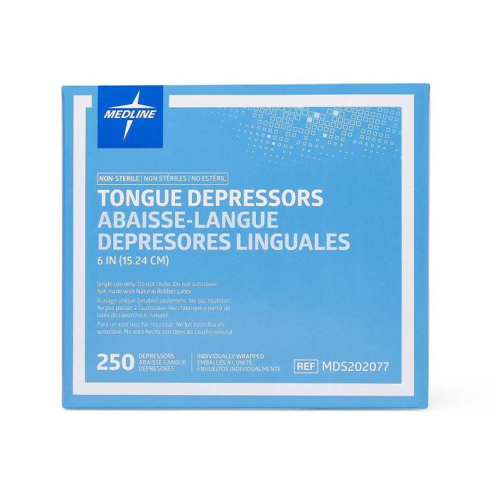Graham Field Tongue Depressors – Child Size 5.5" X 5/8", Non-Sterile, 500 Per Box - View #2