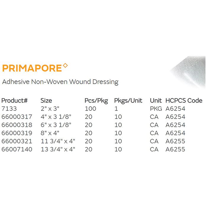 Smith & Nephew Primapore Adhesive Dressing | Non-Woven