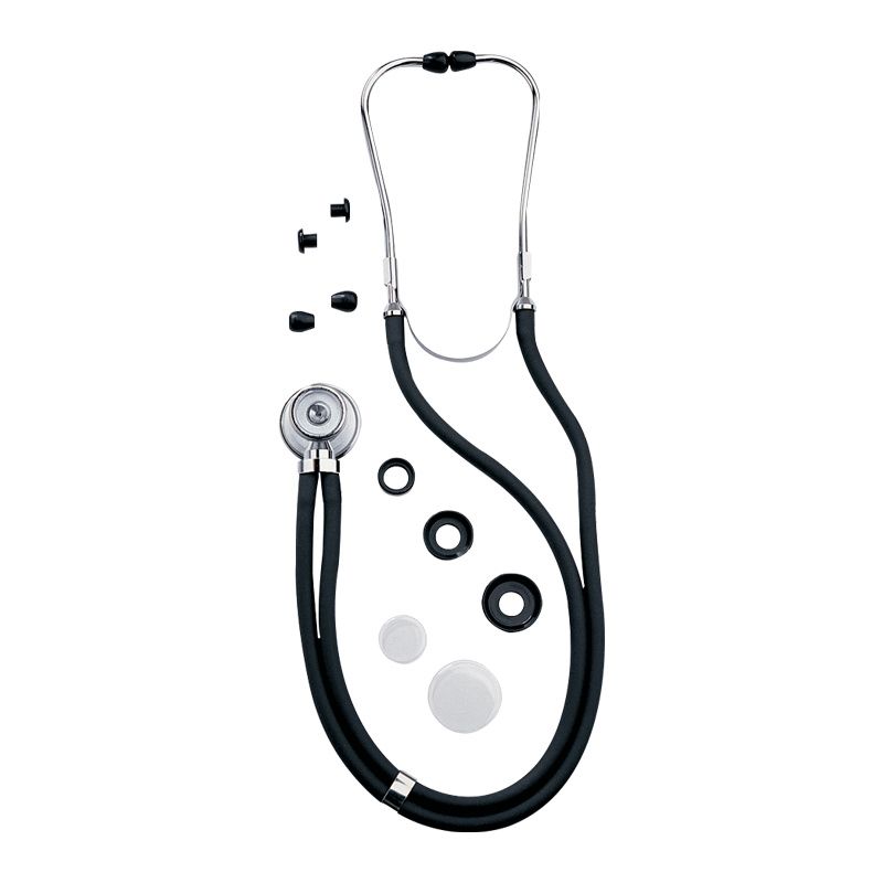 Medi-Inn Stetoscopio Rappaport A Doppia Testa, Nero, PZN 04459008 - 3