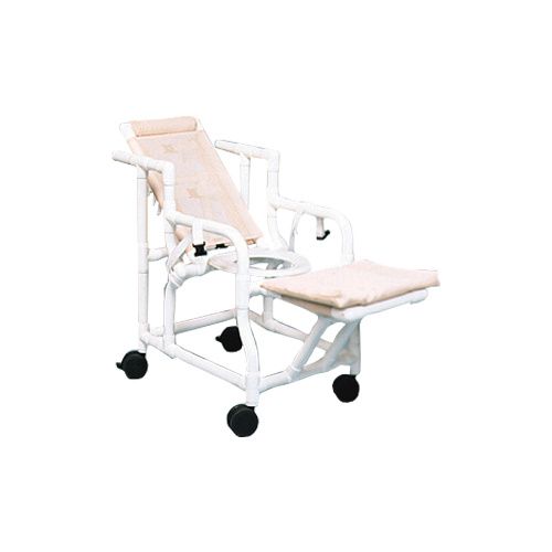 Wide shower fashion chair with wheels