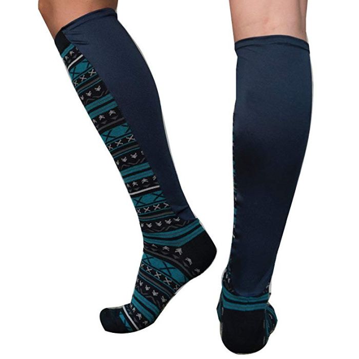 Buy Xpandasox Plus Size [Stripe] Knee High Compression Socks