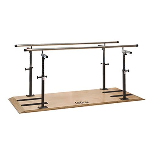 CanDo Platform Mounted Parallel Bars, Height & Width Adjustable, 400 LB Capacity, 12'