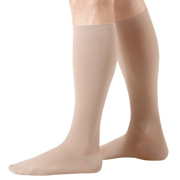 Juzo Dynamic Cotton Ribbed Closed Toe Knee High Compression