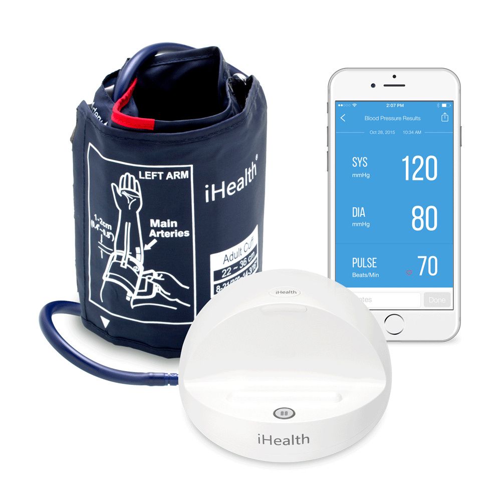 thumbnail image 2 of IHealth Push Wrist Blood Pressure Monitor - Bluetooth Digital BP Machine With Carrying Case 2 of 5