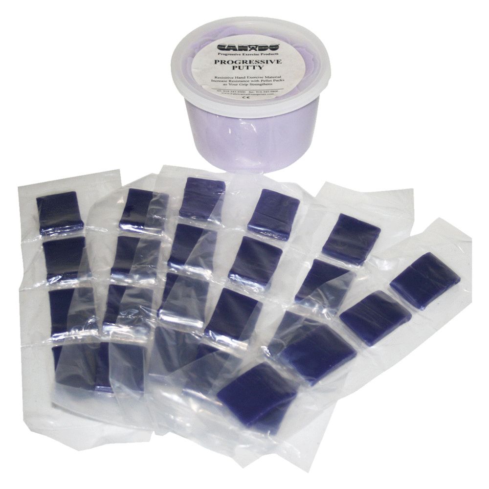 CanDo Variable Strength Theraputty Exercise Material - 1 lb Base with 6 Pellet Packs CanDo Variable Strength Theraputty Exercise Material - 1 lb Base with 6 Pellet Packs