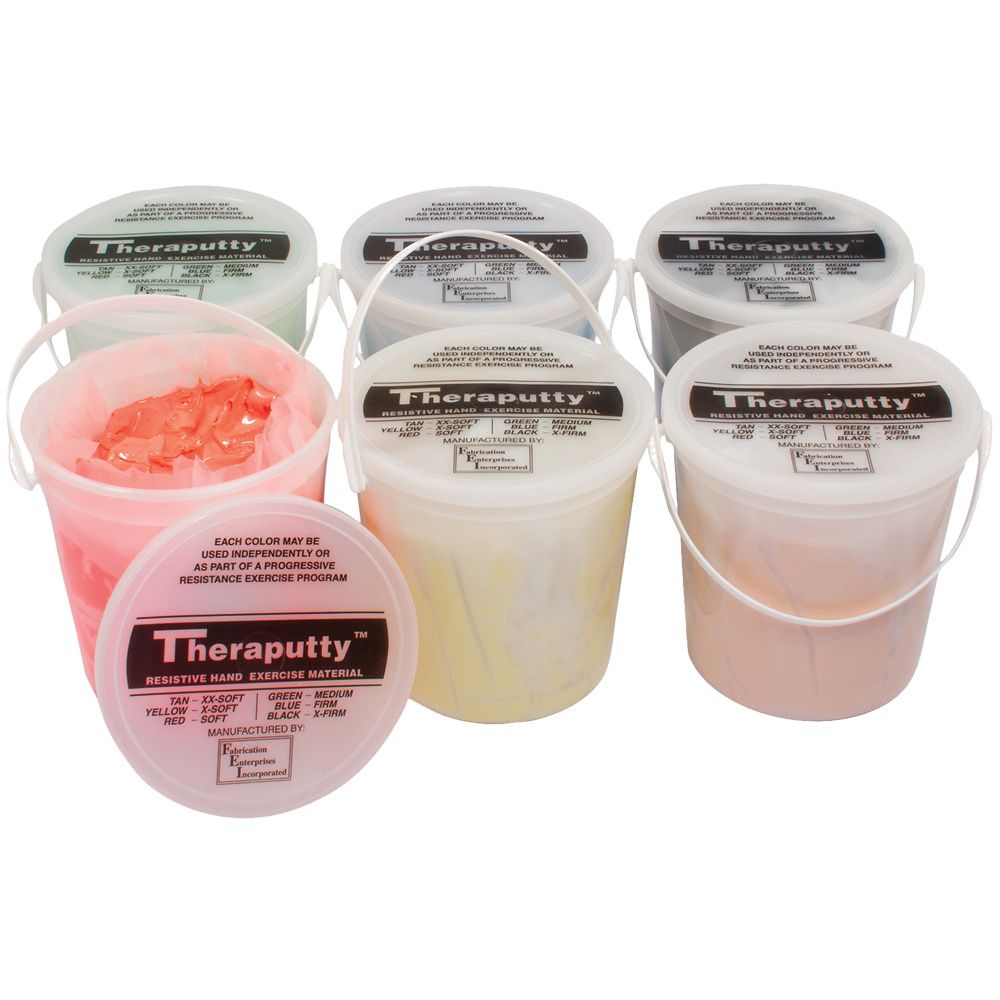 CanDo Theraputty Exercise Material - 5 lb - Black - X-firm