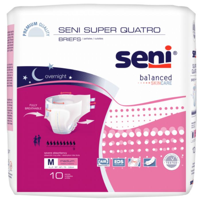 Seni Super Quatro Briefs - Heavy Absorbency [Best Rated]