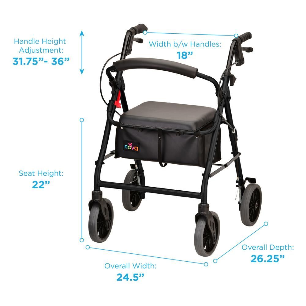Buy Nova Zoom Rolling Walker with 22