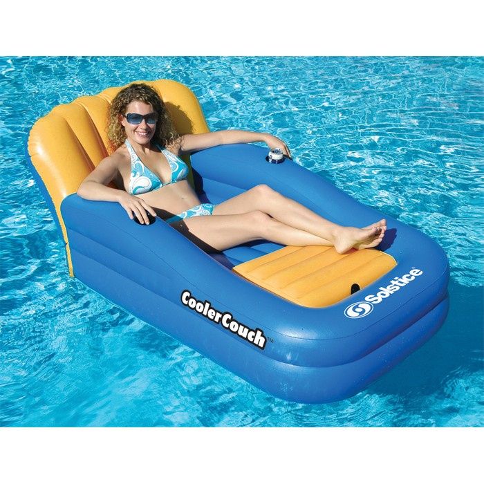 New Swimline Solstice Swimming Pool Inflatable Float Cooler Couch Lounge