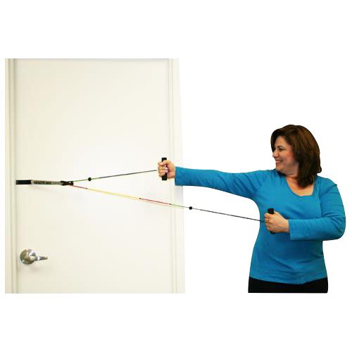CanDo Overdoor Shoulder Pulley - Single Pulley with Door Disc - Visualizer Color System CanDo Overdoor Shoulder Pulley - Single Pulley with Door Disc - Visualizer Color System