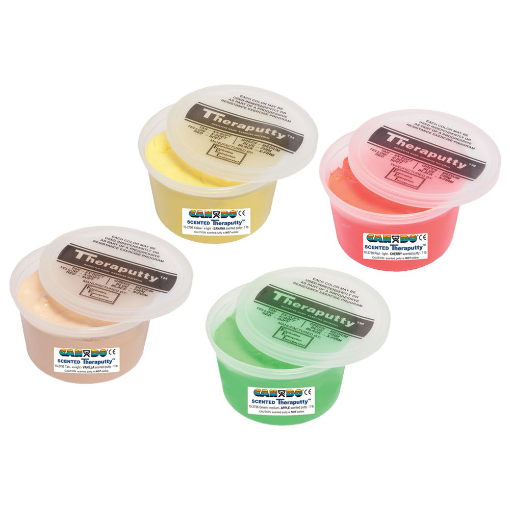 CanDo Scented Theraputty Exercise Material - 1 lb - 4-piece set (tan-green) CanDo Scented Theraputty Exercise Material - 1 lb - 4-piece set (tan-green)
