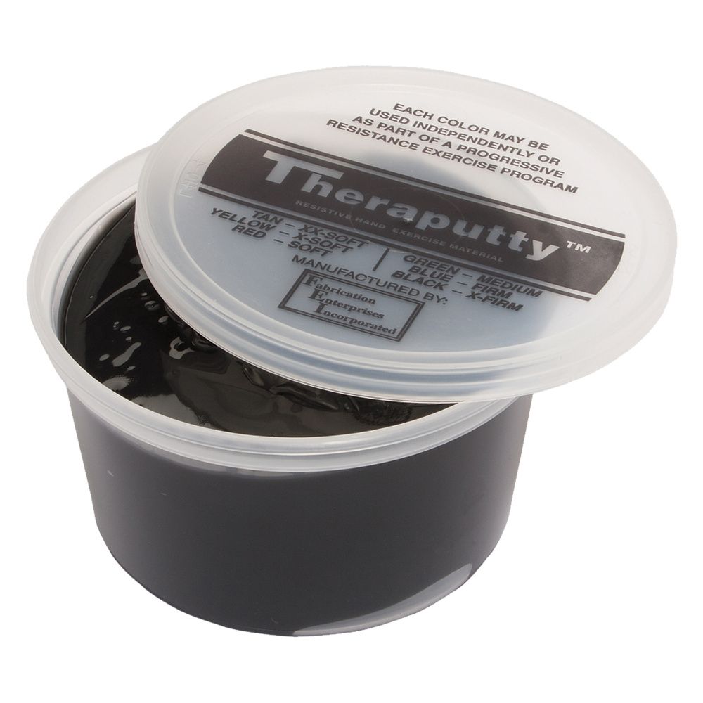CanDo Antimicrobial Theraputty Exercise Material - 1 lb - Black - X-firm CanDo Antimicrobial Theraputty Exercise Material - 1 lb - Black - X-firm