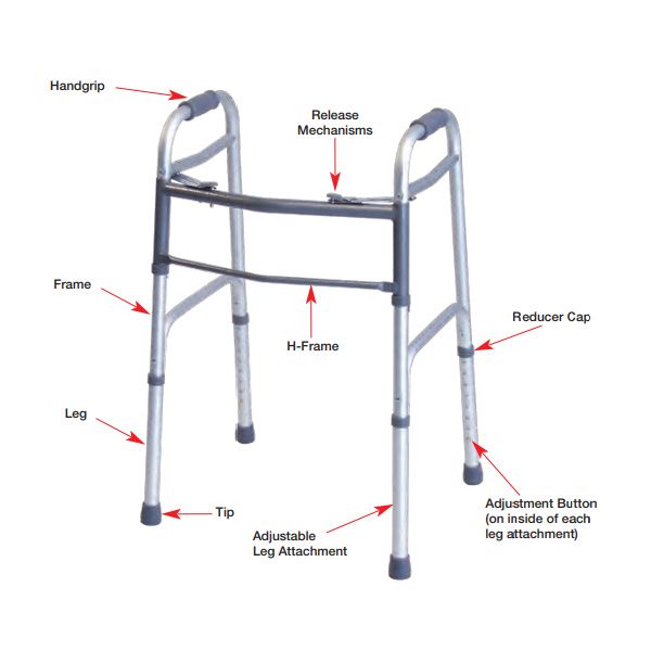 【NONCODE】Fist 11 Holes High Walker Buy Graham Field Lumex ColorSelect Adult Walker with Wheels
