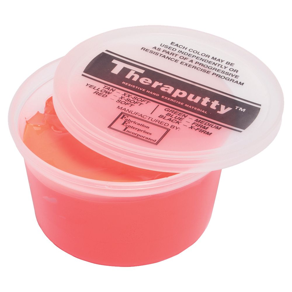 CanDo Antimicrobial Theraputty Exercise Material - 50 lb - Red - Soft