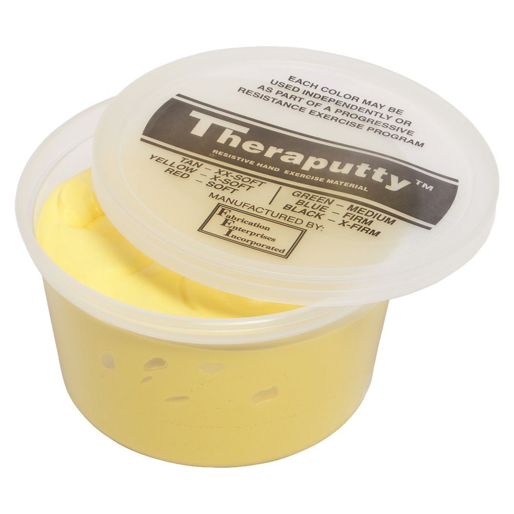 CanDo Antimicrobial Theraputty Exercise Material - 1 lb - Yellow - X-soft