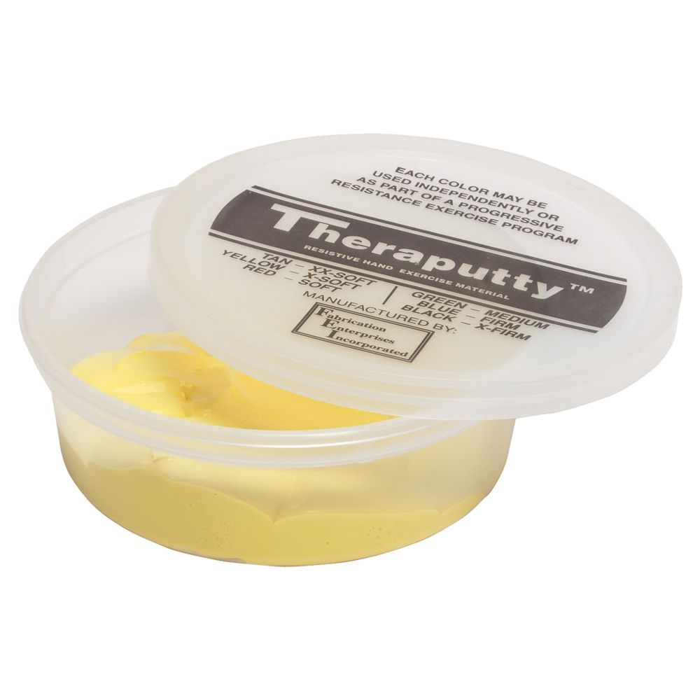 CanDo Antimicrobial Theraputty Exercise Material - 4 oz - Yellow - X-soft CanDo Antimicrobial Theraputty Exercise Material - 4 oz - Yellow - X-soft