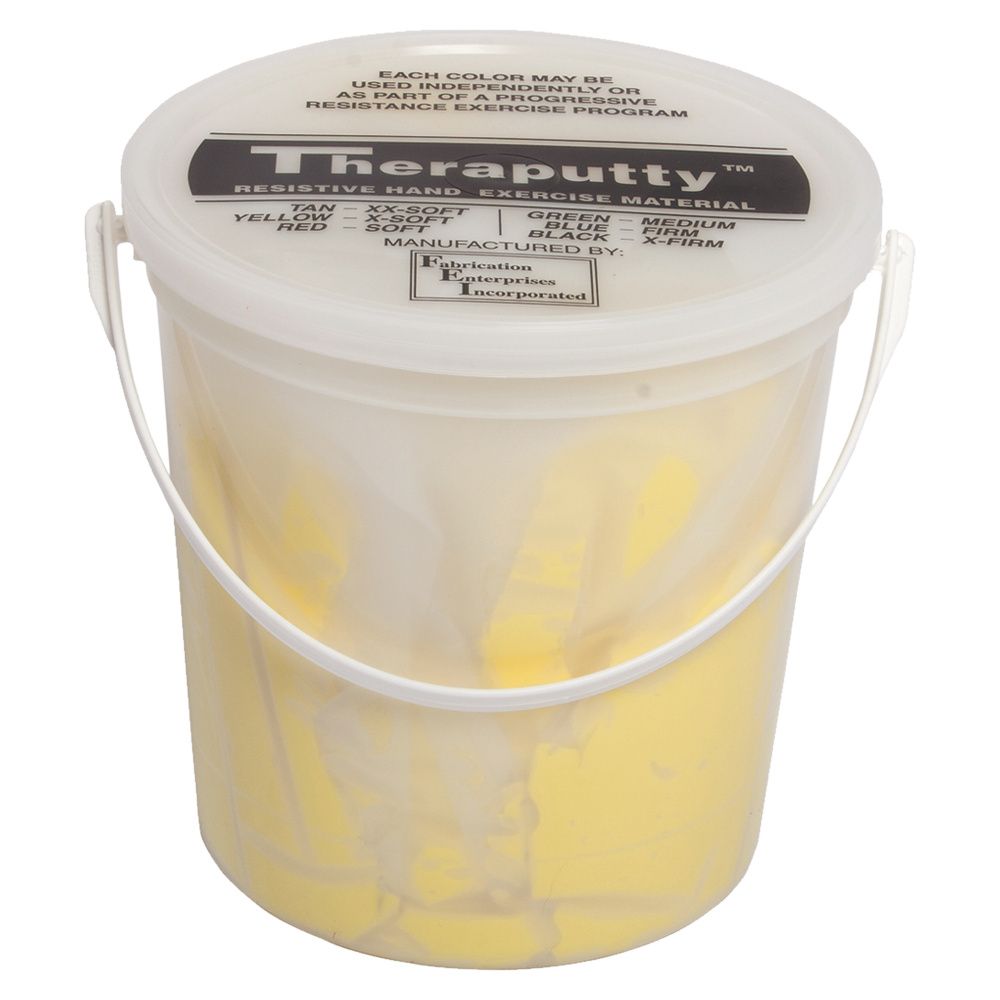 CanDo Antimicrobial Theraputty Exercise Material - 1 lb - Yellow - X-soft