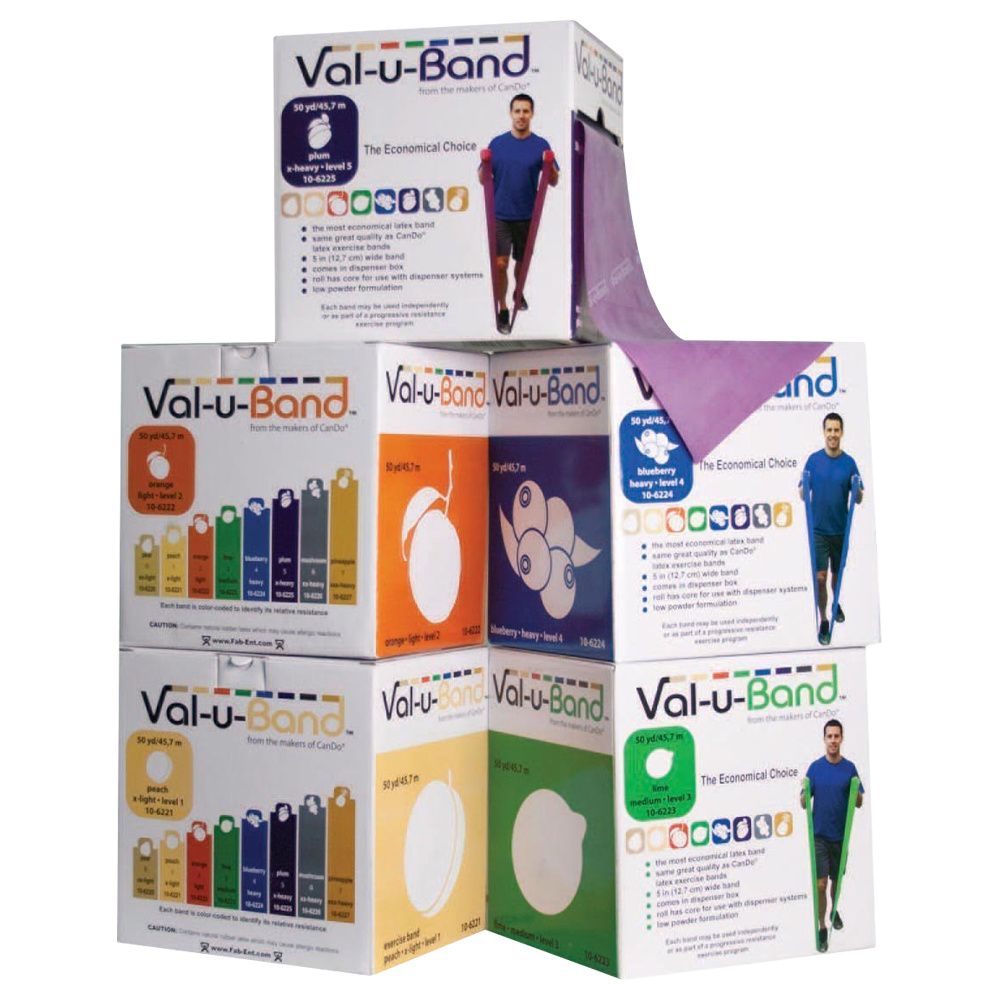 Val-U-Band Latex Exercise Band - Blueberry (Level 4 Resistance), 5" Width For Physical Therapy & Fitness - View #9