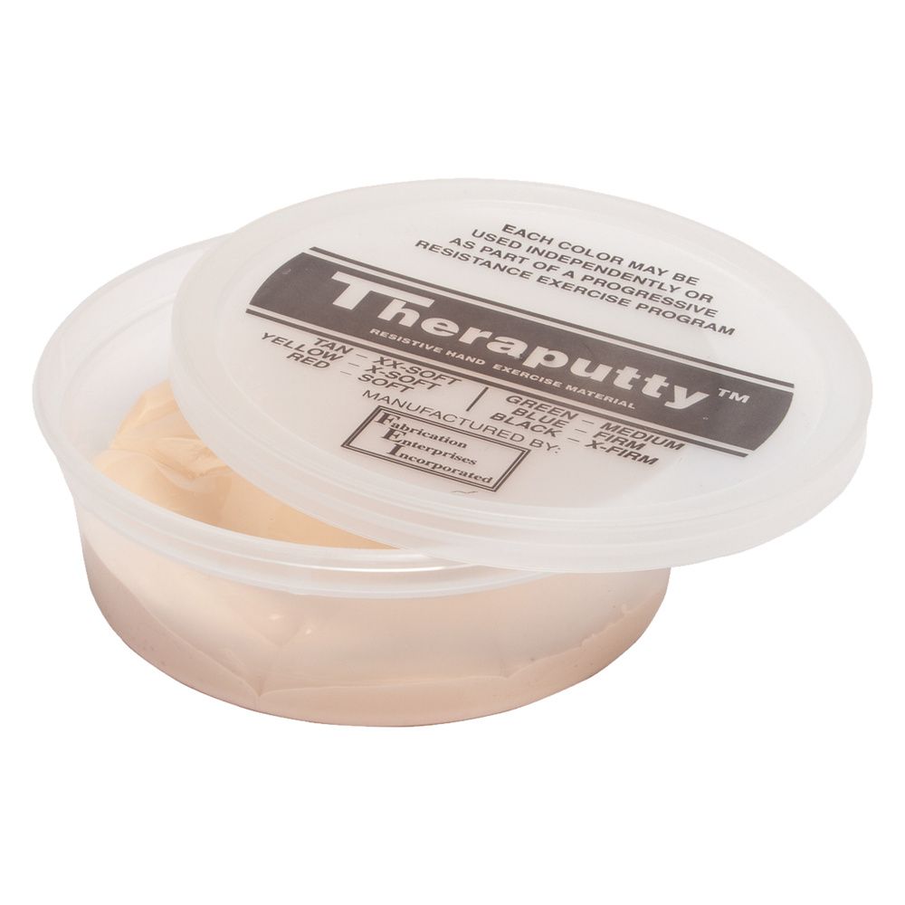 CanDo Antimicrobial Theraputty Exercise Material - 4 oz - Tan - XX-Soft