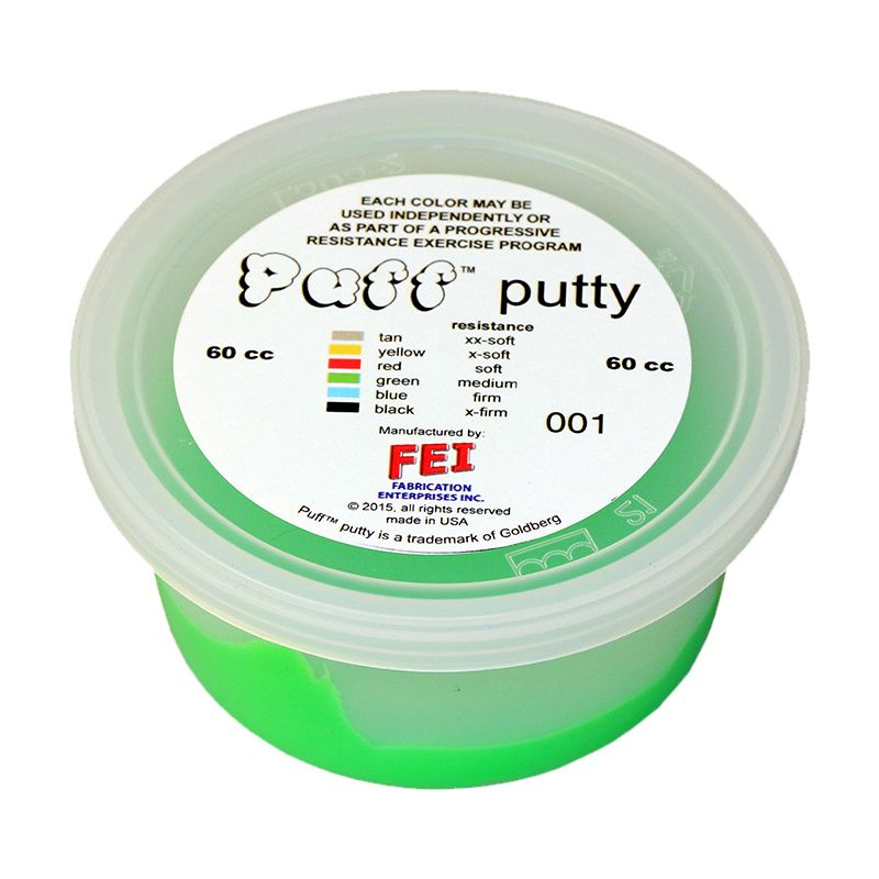 Puff LiTE Exercise Putty - medium - green - 60cc Puff LiTE Exercise Putty - medium - green - 60cc