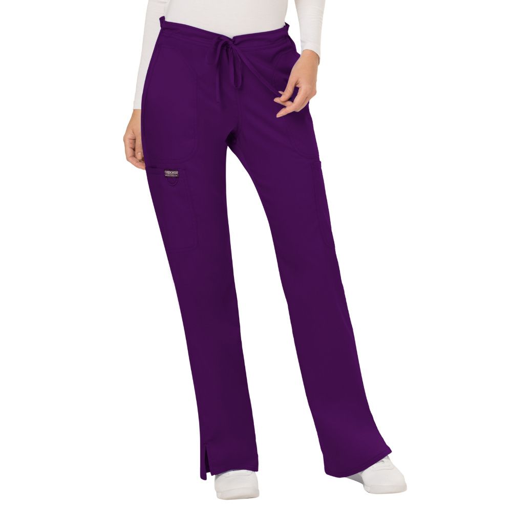 Order Cherokee WW120 Mid Rise Moderate Flare Drawstring Pant