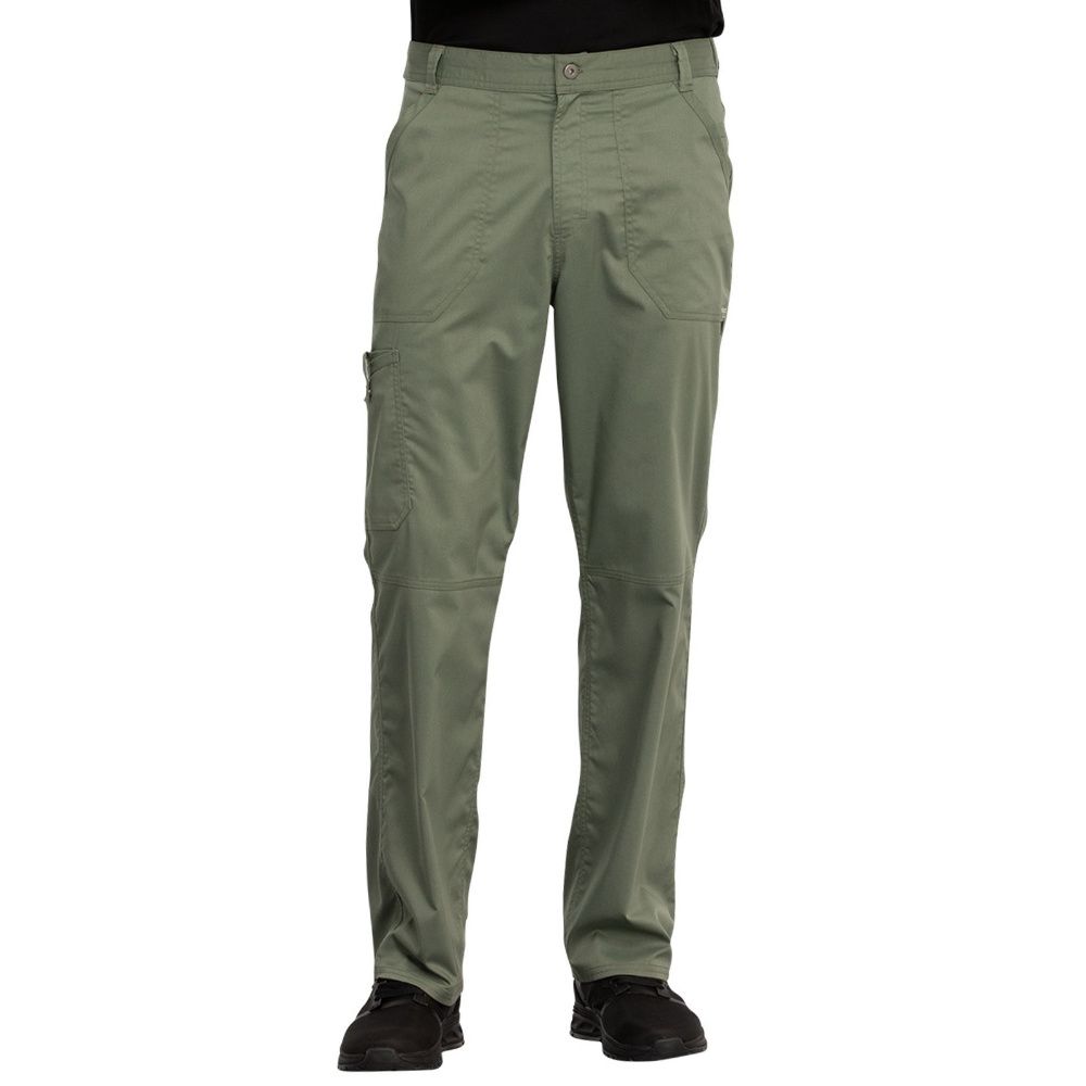 Simple Project パッチワークスラックス Mサイズスモーキーグリーン cherokee-workwear-revolution-