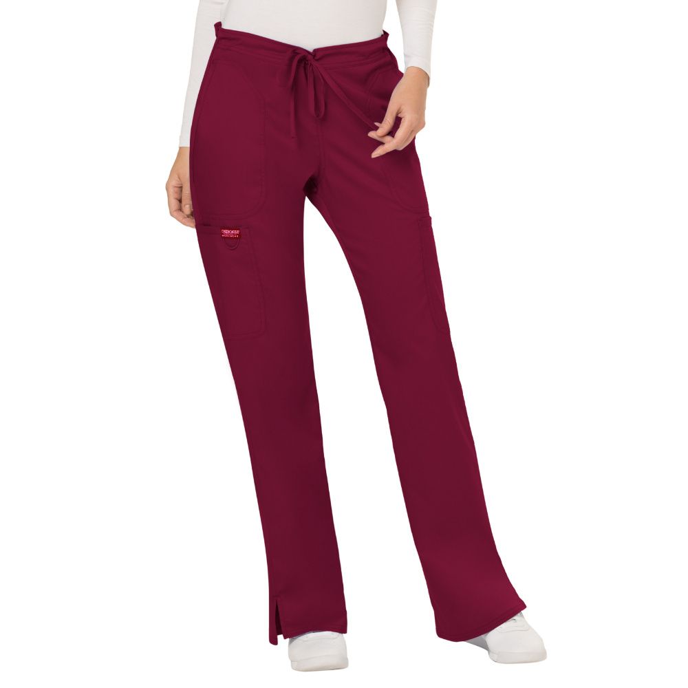 Order Cherokee WW120 Mid Rise Moderate Flare Drawstring Pant