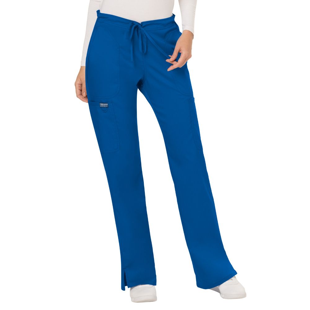 Order Cherokee WW120 Mid Rise Moderate Flare Drawstring Pant