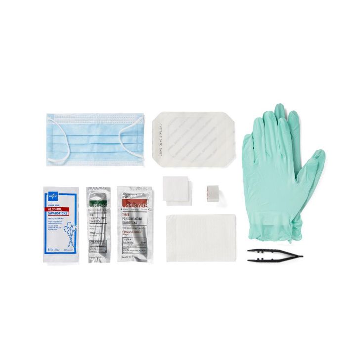 Medline Central Line Dressing Trays with Alcohol and PVP Medline Central Line Dressing Trays with Alcohol and PVP