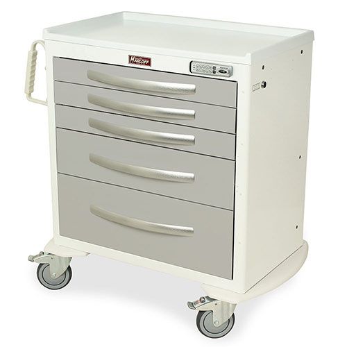 Buy Harloff Aluminum Universal Line 5 Drawer Procedure Cart