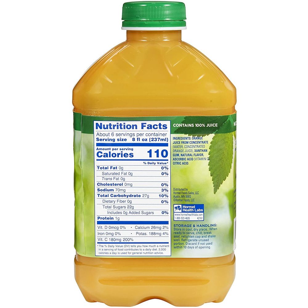 Healthy I Cup Orange Juice Calories Vitamin C Orange Juice Cup