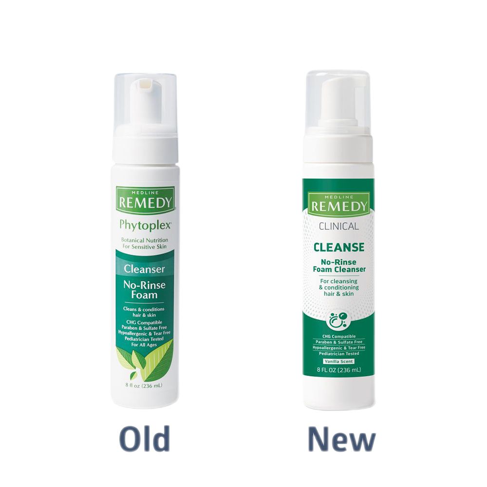 Medline Remedy No-Rinse Foam Cleanser | Clinical Cleanser