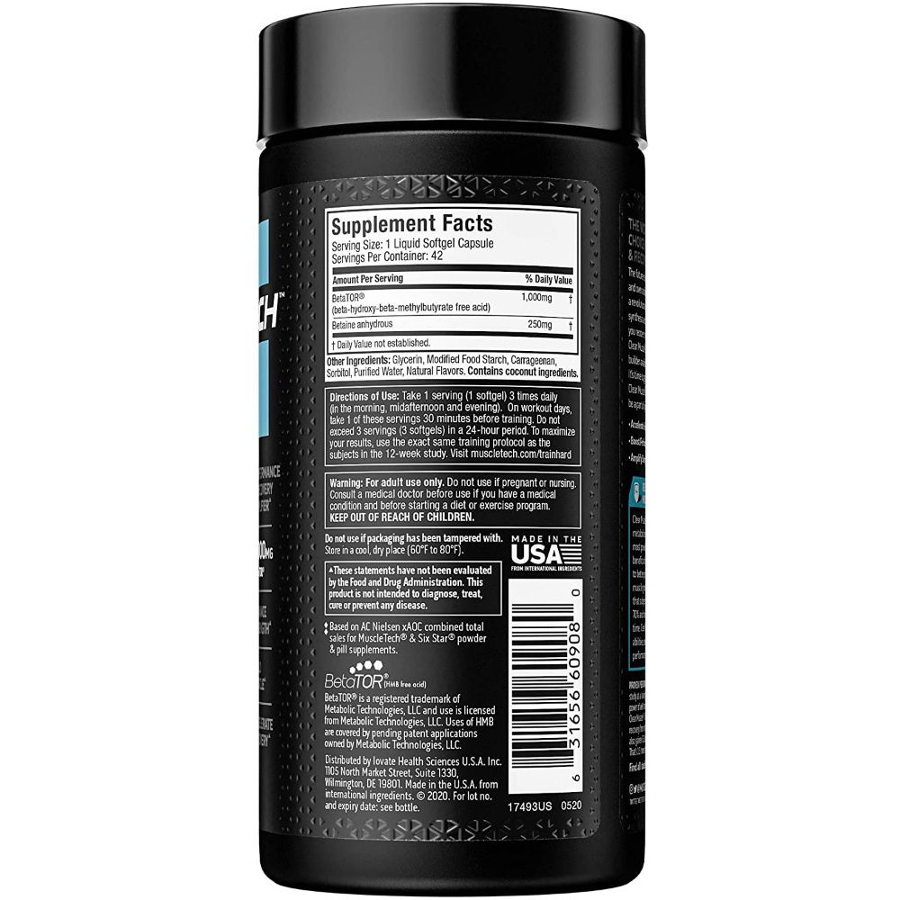 Buy Muscletech Clear Muscle HMB Free Acid 84 softgels
